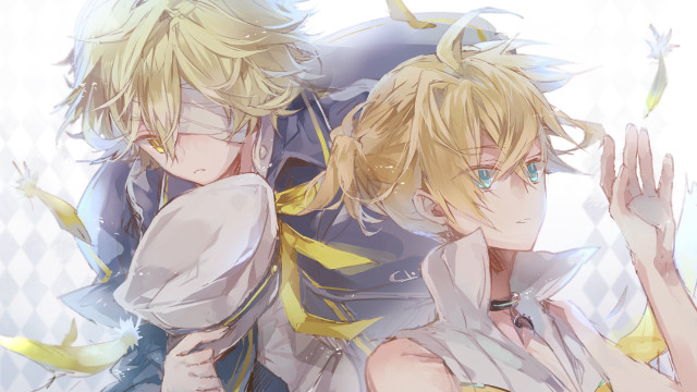 Anime characters posing photo together #2 free wallpaper - medium preview image