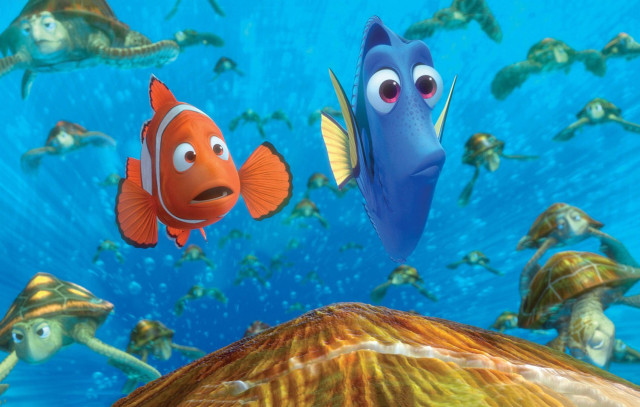Fish swimming ocean man suit free wallpaper - medium preview image