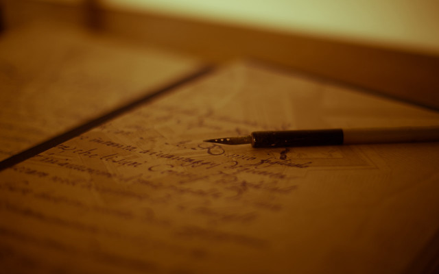 Pen paper writing resting top free wallpaper - medium preview image