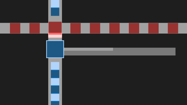 Crosswalk blue red stripe red free wallpaper - medium preview image