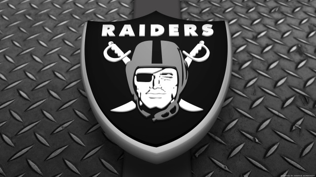 Oakland football logo diamondplate black free wallpaper - medium preview image