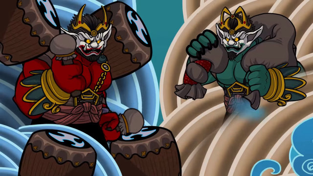 Cartoon cat sword demon sword free wallpaper - medium preview image
