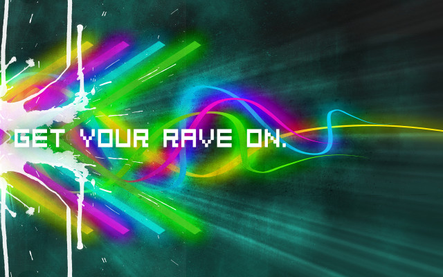 Colorful rainbow swirls neon planet free wallpaper - medium preview image