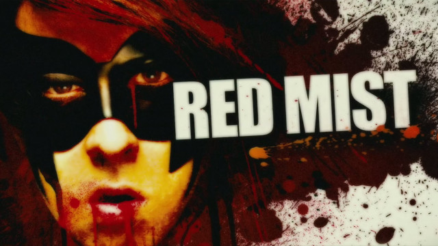 Woman mask bloody face red free wallpaper - medium preview image