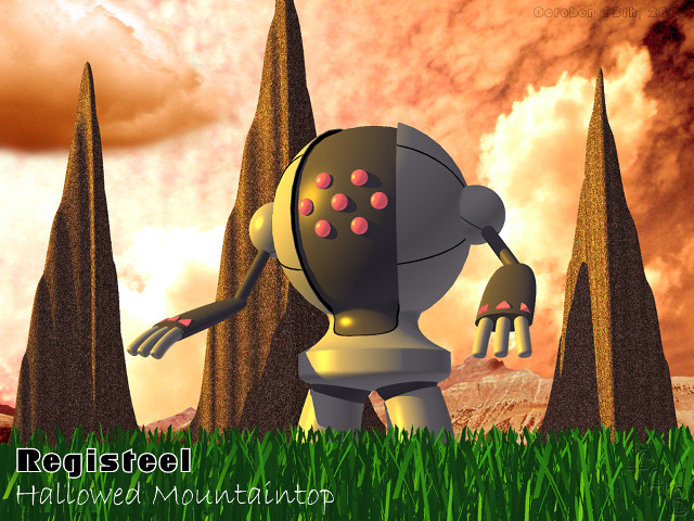 Robot grass sky clouds red free wallpaper - medium preview image