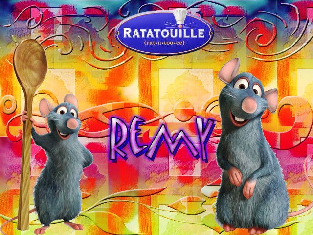 Cartoon mouse broom rat back free wallpaper - medium preview image