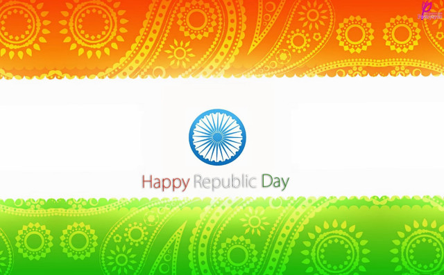 Colorful indian flag happy republic free wallpaper - medium preview image