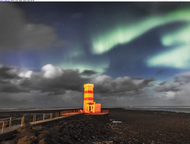 Lighthouse red yellow stripes rocky free wallpaper - medium preview image