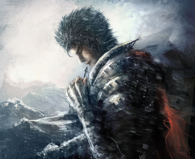 Man suit armor snow hands free wallpaper - medium preview image