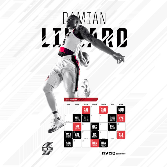 Basketball player calendar game date free wallpaper - medium preview image