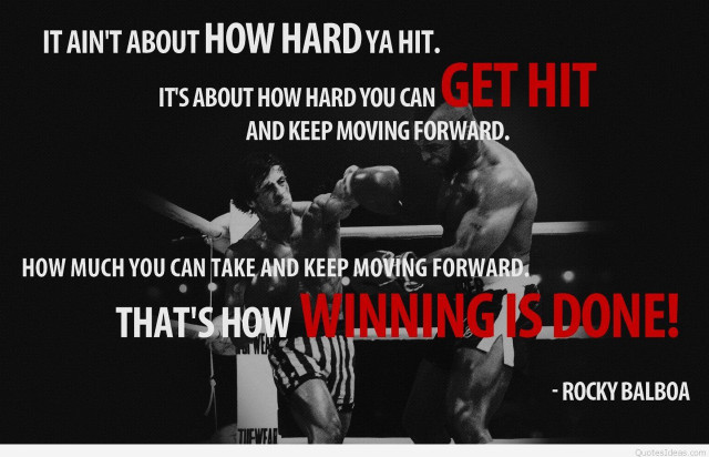 Rocky bala quote hard hit free wallpaper - medium preview image
