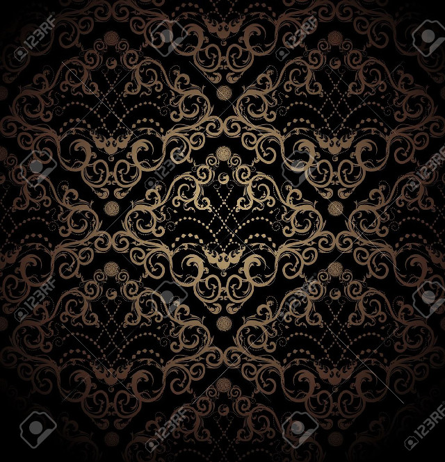 Gold black background circular design free wallpaper - medium preview image