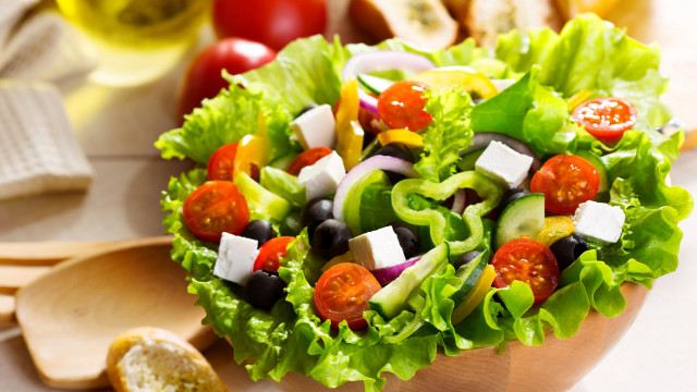 Lettuce salad fresh vegetables colorful free wallpaper - medium preview image