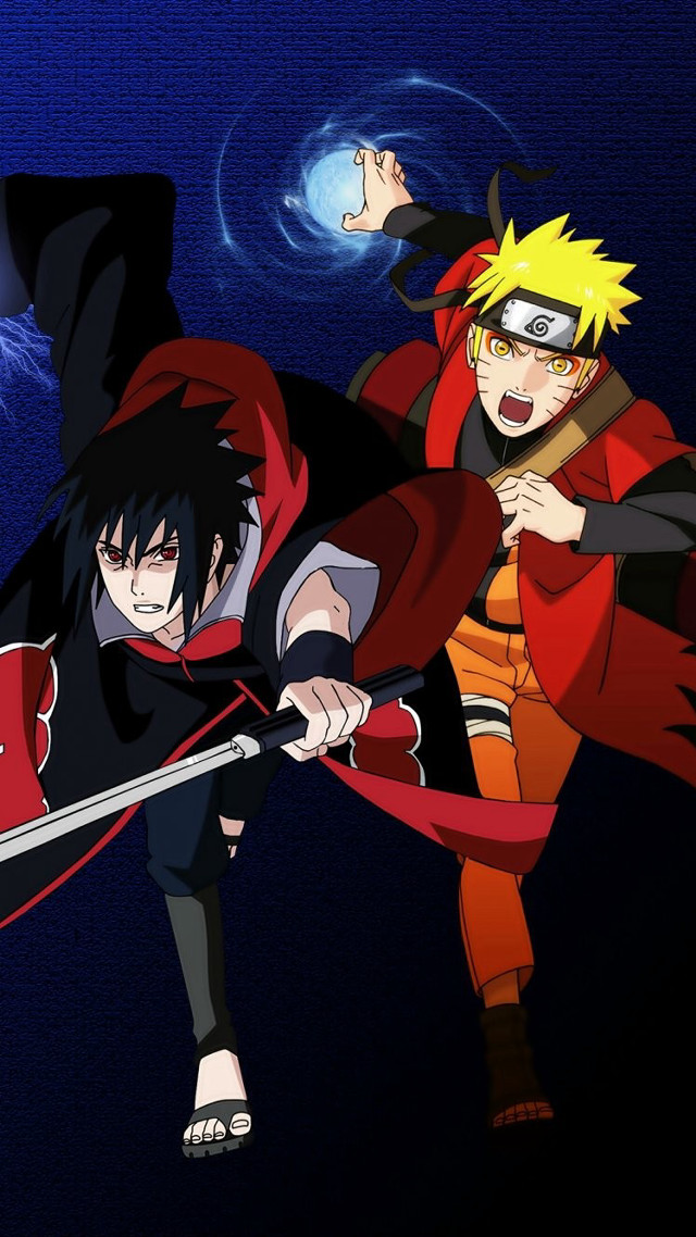 Naruto sasuke fighting night full free wallpaper - medium preview image