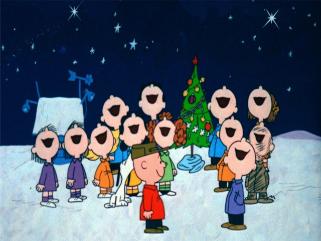Group people christmas tree snow free wallpaper - medium preview image