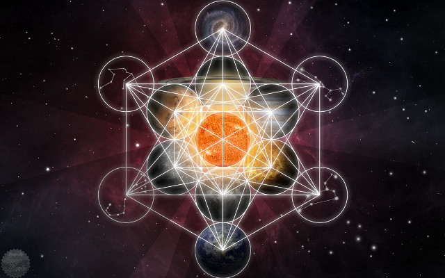 Star grid lines shapes space free wallpaper - medium preview image