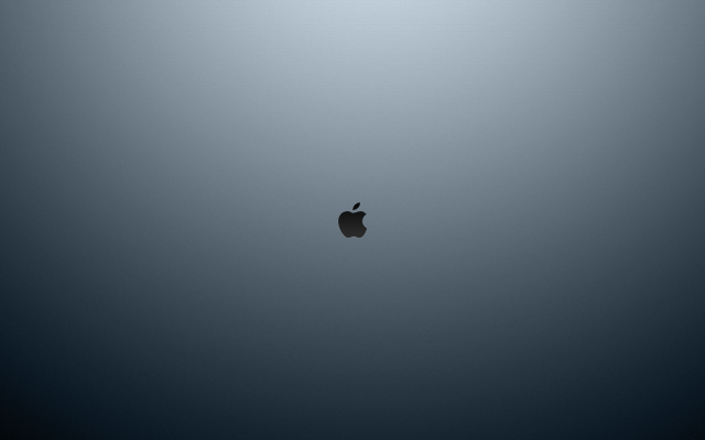 Black white apple logo minimalism free wallpaper - medium preview image