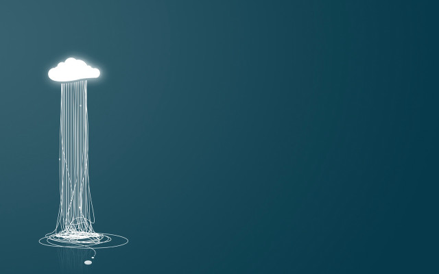 White cloud light blue background free wallpaper - medium preview image