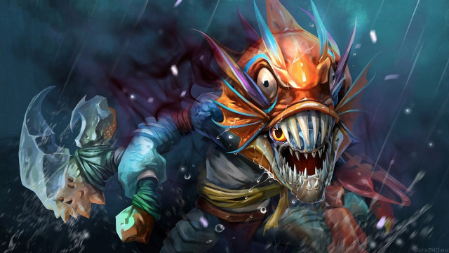 Big mouth creature running water free wallpaper - medium preview image