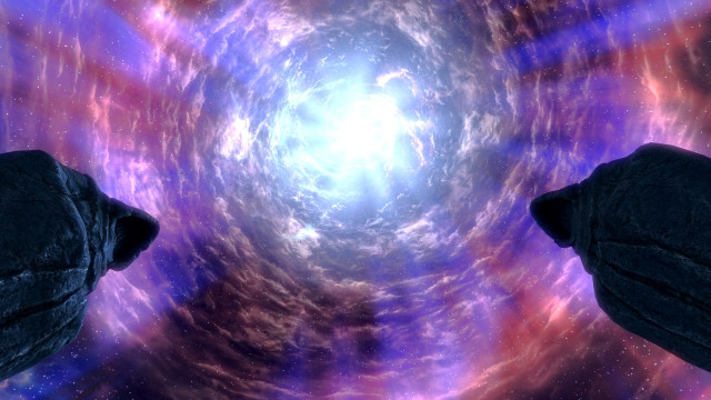 Space station spiral hats blue free wallpaper - medium preview image