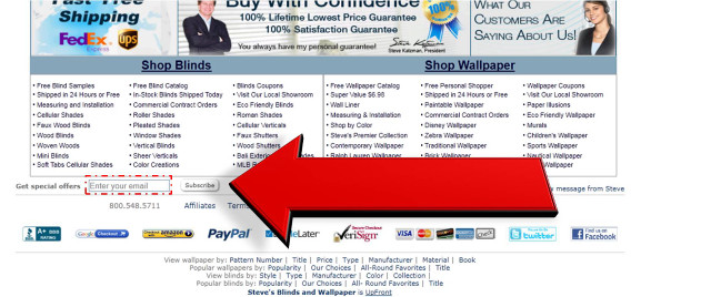 Web page red arrow pointing free wallpaper - medium preview image