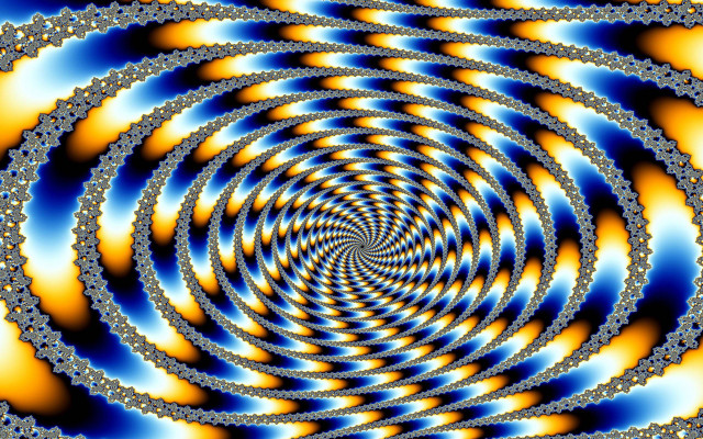 Spiral design blue yellow white free wallpaper - medium preview image