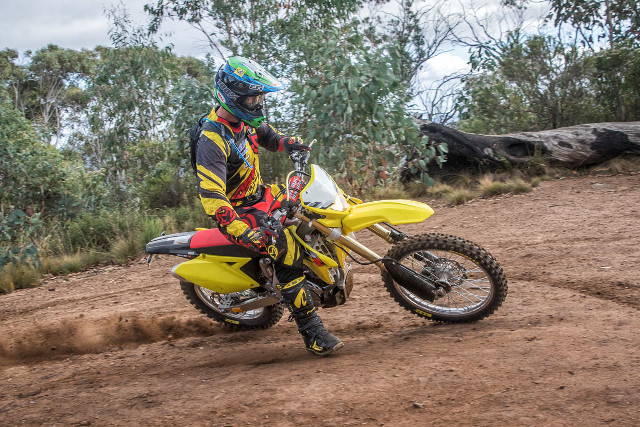 Man riding yellow dirt bike free wallpaper - medium preview image