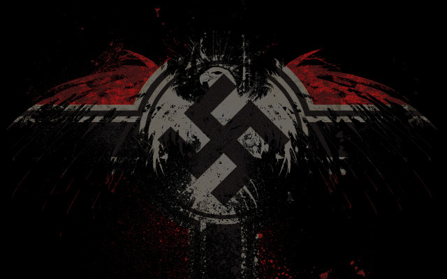 Black white eagle red white free wallpaper - medium preview image