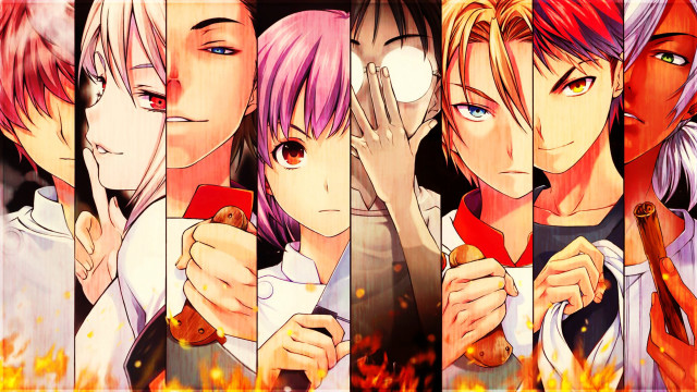 Anime characters colored hair different #3 free wallpaper - medium preview image
