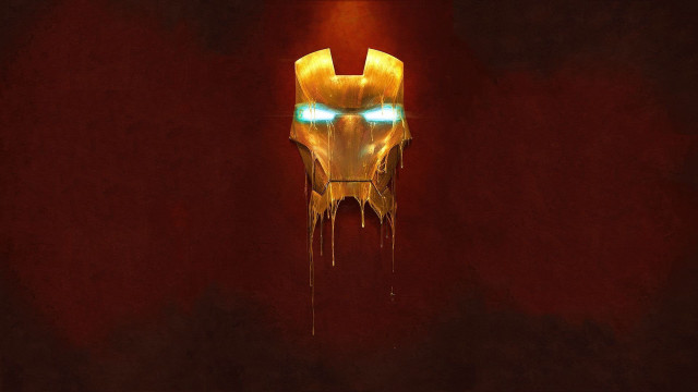 Yellow ironman mask glowing eyes #3 free wallpaper - medium preview image