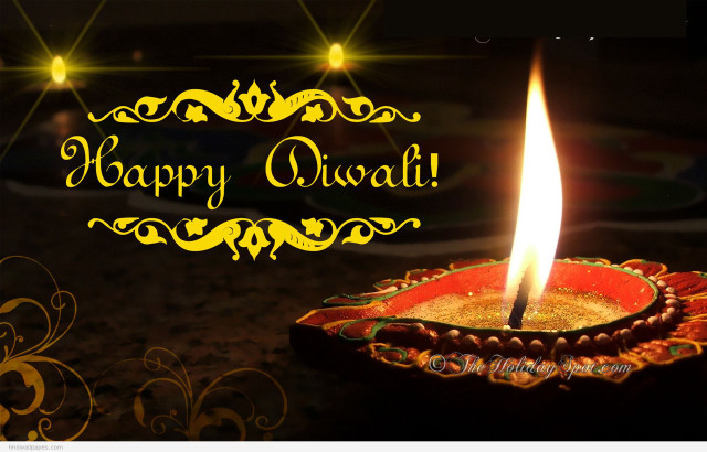 Lit diya happy diwali decorative free wallpaper - medium preview image