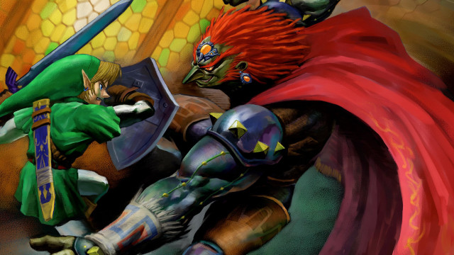 Fighting people sword shield demon free wallpaper - medium preview image