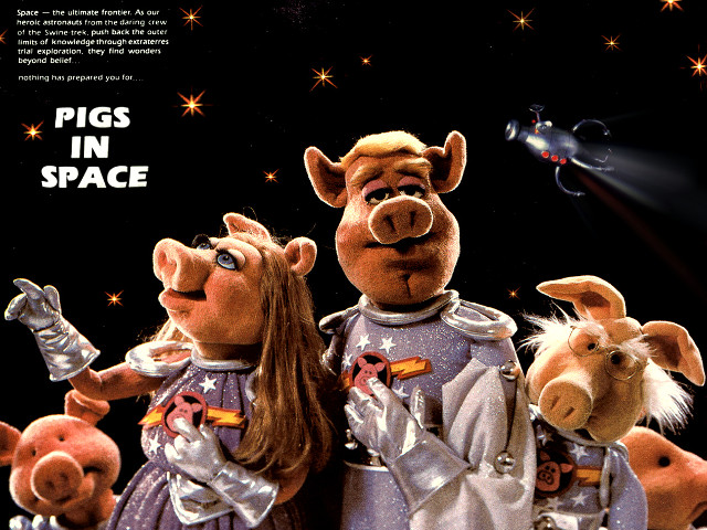 Pigs in space next to free wallpaper - medium preview image