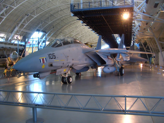 Fighter jet hangar man platform free wallpaper - medium preview image