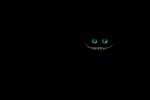 Black background green face glowing #2 free wallpaper - medium preview image