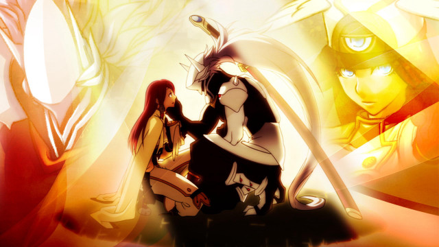 Anime couple couch yellow light free wallpaper - medium preview image