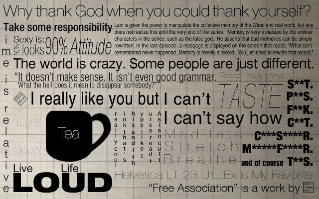 Newspaper cup tea words written free wallpaper - medium preview image