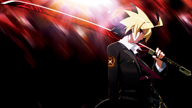 Person holding sword red light #2 free wallpaper - medium preview image