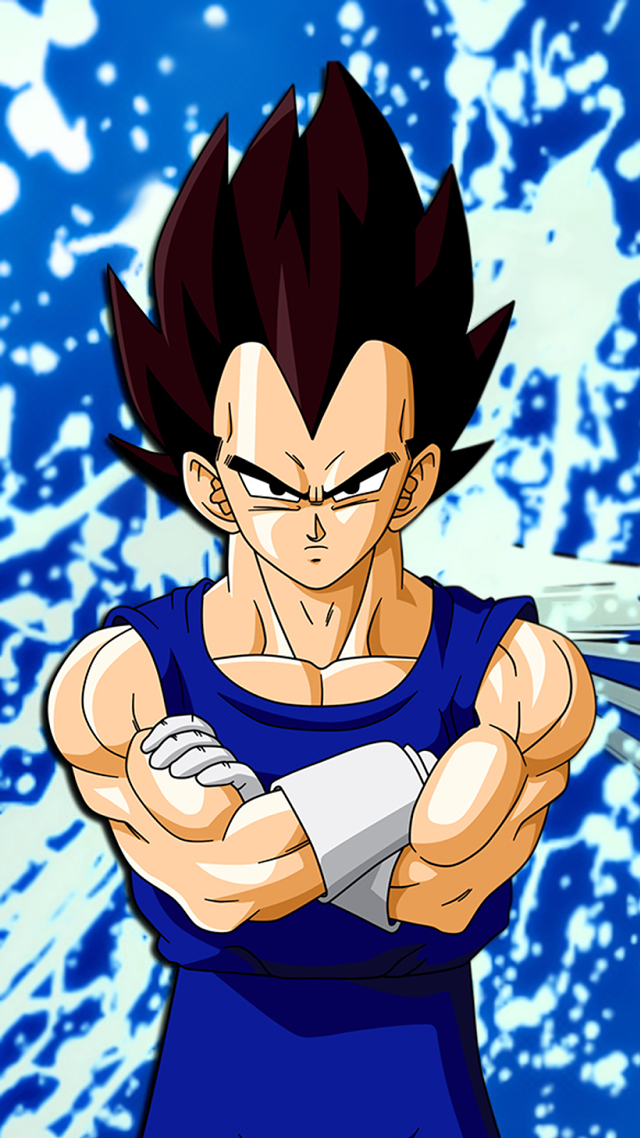 Cartoon vegeta angry spikedhair muscular free wallpaper - medium preview image