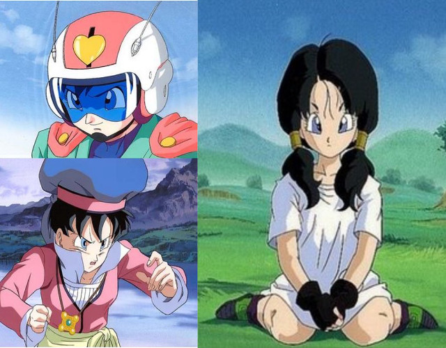 Woman sitting cartoon character helmet free wallpaper - medium preview image