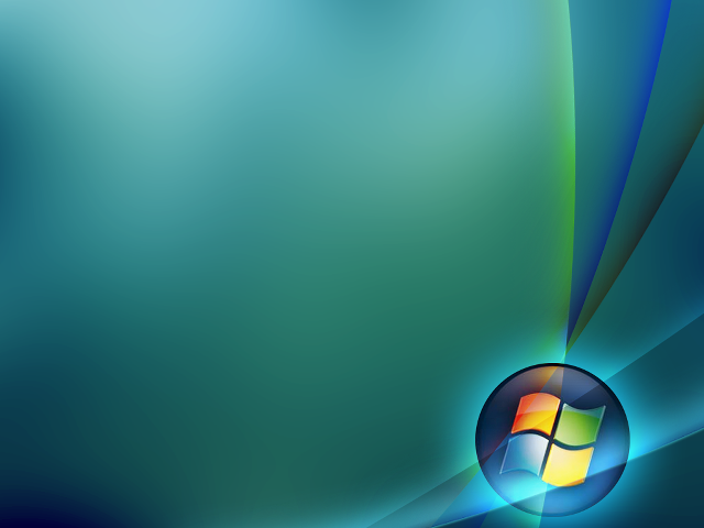 Blue green background window logo free wallpaper - medium preview image
