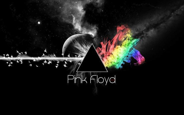 Dark side moon rainbow triangle free wallpaper - medium preview image