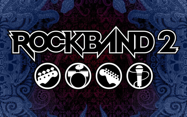 Rockband 2 guitar paisley patterns free wallpaper - medium preview image