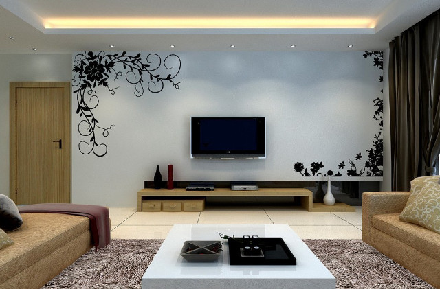 Living room tv couches rug free wallpaper - medium preview image