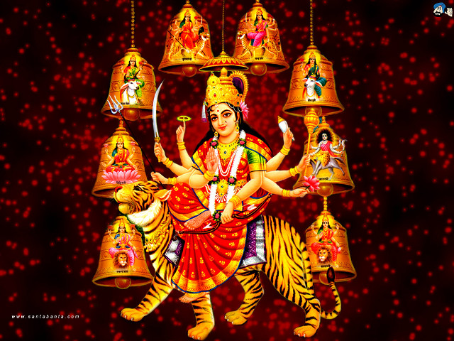 Person tiger bells hanging painting free wallpaper - medium preview image