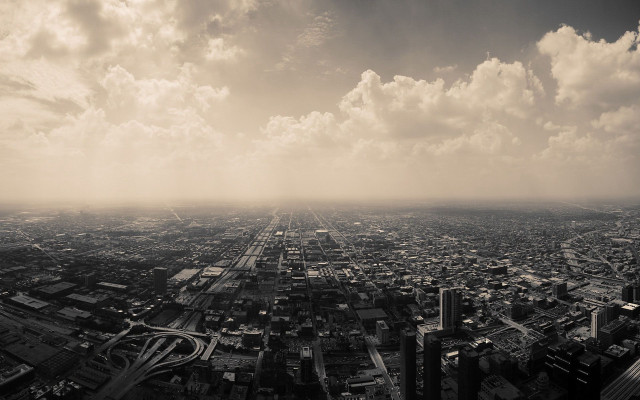 City tall buildings clouds sky free wallpaper for desktop - medium preview image