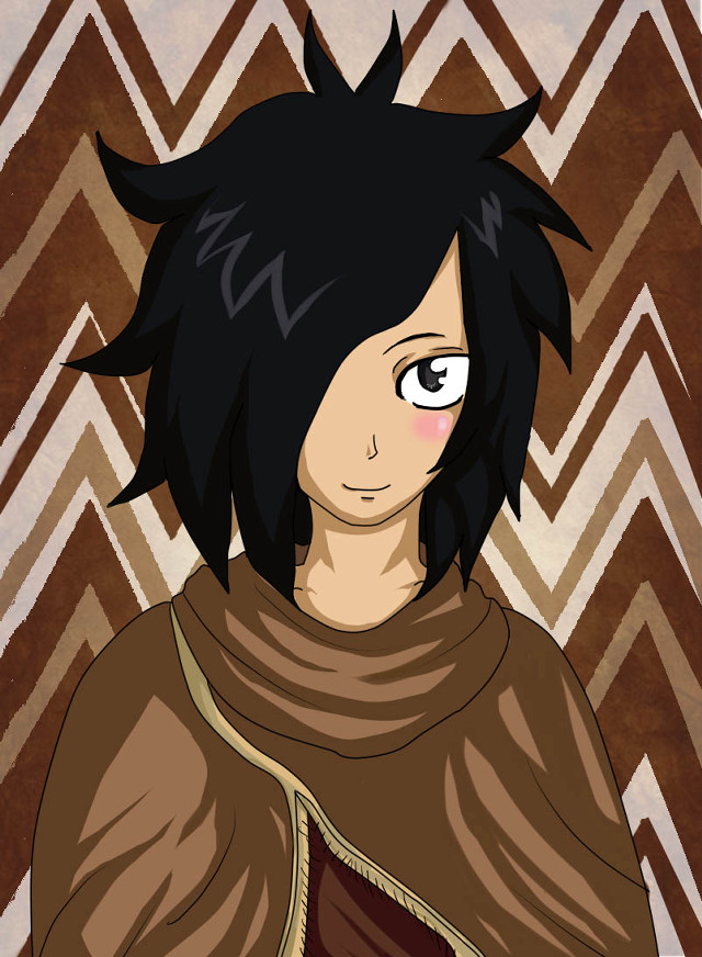 Cartoon man black hair cape free wallpaper - medium preview image