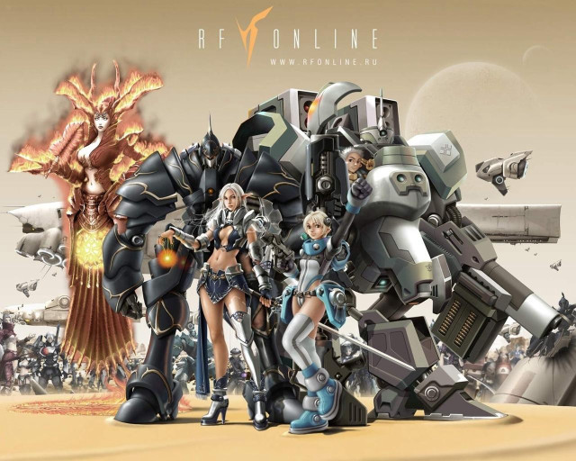 Group people robot structure giant free wallpaper - medium preview image