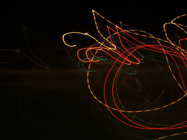 Blurry light painting swirl black free wallpaper - medium preview image