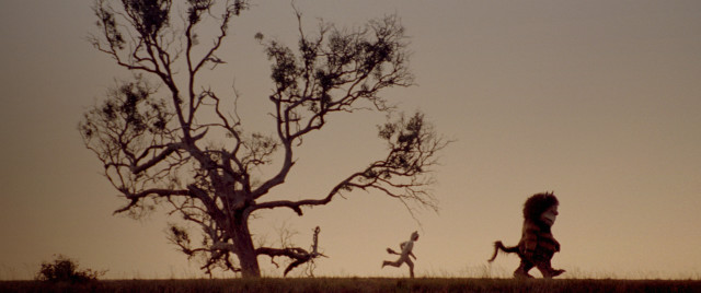 Person running field tree sunset free wallpaper - medium preview image